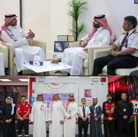 هيئة الهلال الأحمر السعودي بمنطقة عسير تعزز التعاون مع مطار أبها الدولي
