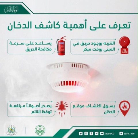 حملة توعوية بأهمية كاشف الدخان في أبو عريش
